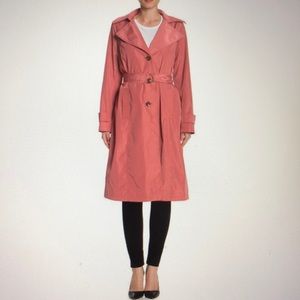 Via Spiga Belted Trench Coat size M Color Rouge